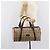 Burberrys Nova Check Boston Bag Canvas Beige Gold Ton Auth BA16134 - Ansicht 21