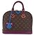 LOUIS VUITTON Monogram Totem Alma PM Hand Bag Purple LV Auth 206881SAM Roxo Monograma - vista 13
