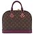 LOUIS VUITTON Monogram Totem Alma PM Hand Bag Purple LV Auth 206881SAM Roxo Monograma - vista 2