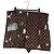 LOUIS VUITTON Catgram Shorts Hose Seide 40 Brown LV Auth BA15775SAM Braun