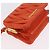 Miu Miu Sword Wallet Matelassé mit Leder-Charm Orange Goldfarben Auth 167697M - Ansicht 16