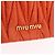 Miu Miu Sword Wallet Matelassé mit Leder-Charm Orange Goldfarben Auth 167697M - Ansicht 21