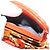 Miu Miu Sword Wallet Matelassé mit Leder-Charm Orange Goldfarben Auth 167697M - Ansicht 24