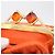 Miu Miu Sword Wallet Matelassé mit Leder-Charm Orange Goldfarben Auth 167697M - Ansicht 25