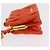 Miu Miu Sword Wallet Matelassé mit Leder-Charm Orange Goldfarben Auth 167697M - Ansicht 5