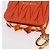 Miu Miu Sword Wallet Matelassé mit Leder-Charm Orange Goldfarben Auth 167697M - Ansicht 8