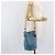 Hermès Bolsa de ombro HERMES Manjoire em couro azul claro prata Auth fm5461A - vista 23