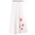 Autre Marque Falda maxi de lino Roberto Musso Graphic Sunburst Blanco - vista 3
