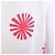 Autre Marque Falda maxi de lino Roberto Musso Graphic Sunburst Blanco - vista 4