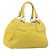 Borsa a mano Miu Miu in pelle Giallo Oro Auth am12779V D'oro