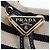 PRADA Pochette a spalla con catena Canvas Navy Gold Auth LN217M D'oro Blu navy - vista 15