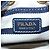 PRADA Pochette a spalla con catena Canvas Navy Gold Auth LN217M D'oro Blu navy - vista 17