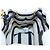 PRADA Pochette a spalla con catena Canvas Navy Gold Auth LN217M D'oro Blu navy - vista 19