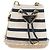PRADA Pochette a spalla con catena Canvas Navy Gold Auth LN217M D'oro Blu navy - vista 2