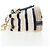 PRADA Pochette a spalla con catena Canvas Navy Gold Auth LN217M D'oro Blu navy - vista 4