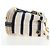PRADA Pochette a spalla con catena Canvas Navy Gold Auth LN217M D'oro Blu navy - vista 5