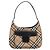 Sac à épaule Burberrys Nova Check Canvas Beige Silver Auth 207696A Argenté - vue 2
