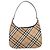 Sac à épaule Burberrys Nova Check Canvas Beige Silver Auth 207696A Argenté - vue 3