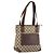 Borsa Tote GUCCI GG Canvas Beige Silver 28893 Auth 205452 Argento