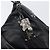 Bolsa de Ombro PRADA em Couro Preta Prata BR4519 Auth am12738V Preto - vista 15