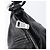 Bolsa de Ombro PRADA em Couro Preta Prata BR4519 Auth am12738V Preto - vista 17