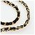 Borsa a tracolla CHANEL Chain Matelasse 23 in pelle d'agnello nera e oro CC Auth BA16032SAV Nero D'oro - vista 9