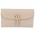 Christian Dior Dior Bobby Chain Shoulder Wallet Leather Beige Gold Auth LN085M - vista 2
