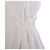 Vestido midi Miu Miu 2007 em seda e algodão com cintura smock Cru - vista 4