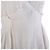 Vestido midi Miu Miu 2007 em seda e algodão com cintura smock Cru - vista 5