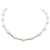 Collar Poiray "Fuseau", oro blanco, perlas.