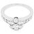 Anel Van Cleef & Arpels, "Fleurette", ouro branco e diamantes.