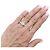 Anel Van Cleef & Arpels, "Fleurette", ouro branco e diamantes. - vista 5