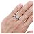 Anel Van Cleef & Arpels, "Fleurette", ouro branco e diamantes. - vista 6