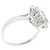 Autre Marque Gänseblümchen-Ring aus Weißgold und Platin, besetzt mit Diamanten. - Ansicht 4