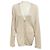 Fabiana Filippi Beige / Dune Strickjacke aus Bio-Baumwolle mit Schimmer-Effekt