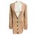 Brunello Cucinelli Cardigã de cashmere tan com botões frontais Camelo