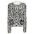 Givenchy Cárdigan de Cuello Redondo con Motivo 4G Negro / Blanco