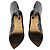 Paris Texas Black Embossed Leather High Heeled Tall Boots - view 7