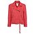 Chanel, Giacca biker in tweed rossa Rosso