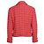 Chanel, Giacca biker in tweed rossa Rosso - vista 2