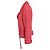 Chanel, Giacca biker in tweed rossa Rosso - vista 3