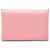 Pink Hermès Epsom Calvi Card Holder