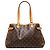 Sac cabas horizontal Louis Vuitton Monogram Batignolles marron