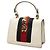 Bolsa de mão Gucci Mini Sylvie em couro de bezerro branco com Web - vista 2