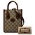 Bolsa Satchel Gucci Mini GG Supreme Interlocking G Bege - vista 7