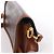 Bolsa Tiracolo Louis Vuitton Dauphine Mini Monogram x Reverse em Castanho Vermelho - vista 4