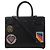 Autre Marque Saint Laurent Paris Sac de Jour Small Multi-Patch Leather 2Way Handbag in Black Negro