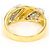 Autre Marque Anello fede elegante con diamanti in platino e oro giallo D'oro - vista 4