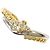 Autre Marque Ehering aus PT900 Platin und 18K Gelbgold Golden