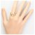 Autre Marque Ehering aus PT900 Platin und 18K Gelbgold Golden - Ansicht 7